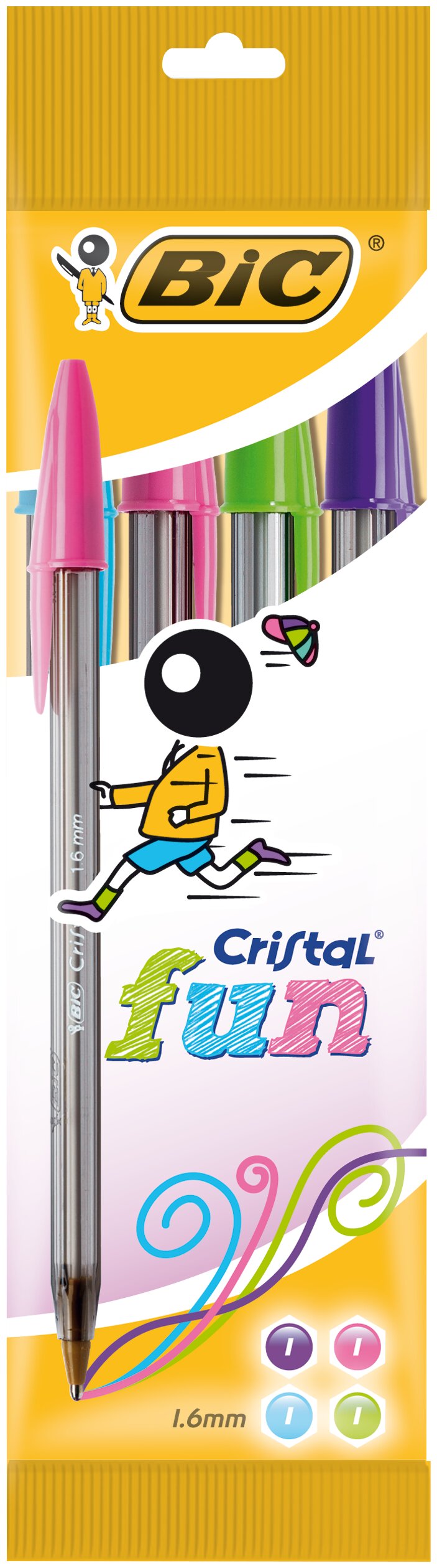 Esferográfica BIC Cristal Fun 4 Un - Sortidas 1