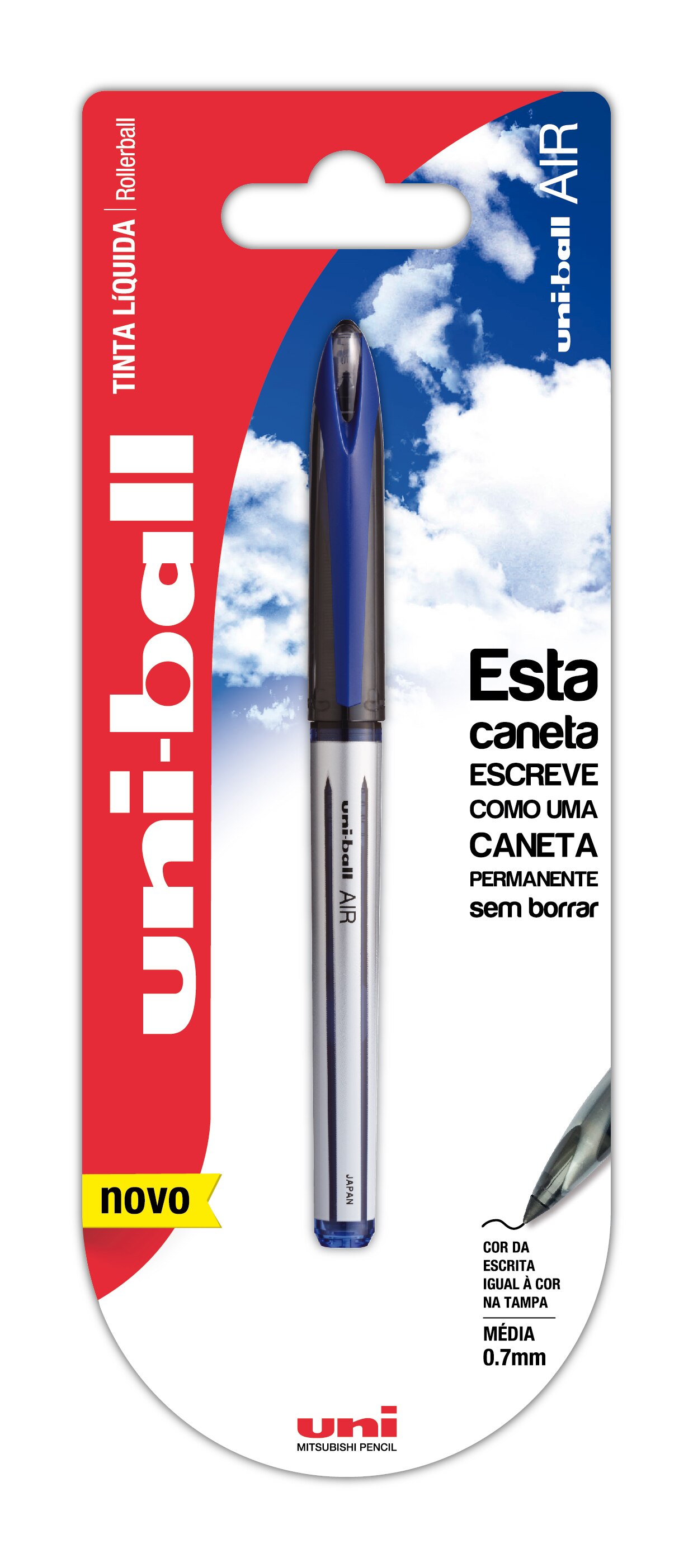 Esferográfica Tinta Líquida - Azul Uni-Ball 1