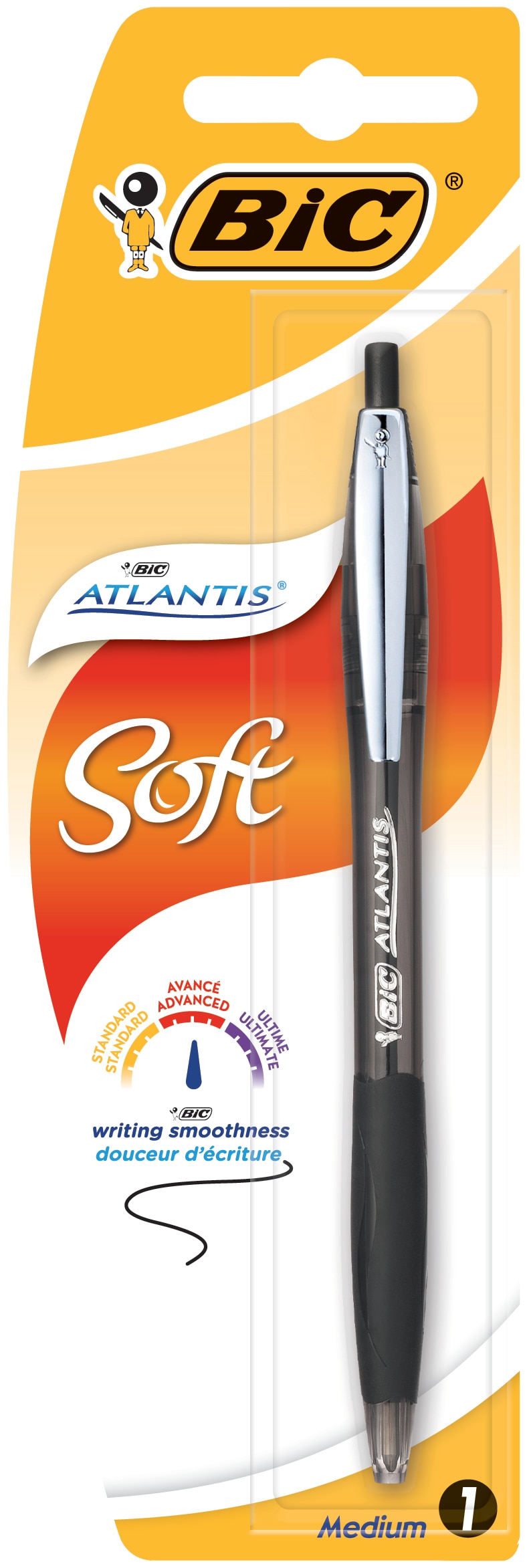 Imagem 0 de Esferográfica BIC Atlantis Soft 1un - Preto