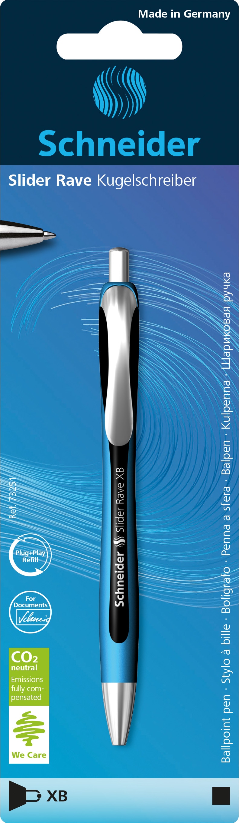 Imagem 0 de Caneta Preta Slider Rave Ballpoint Schneider