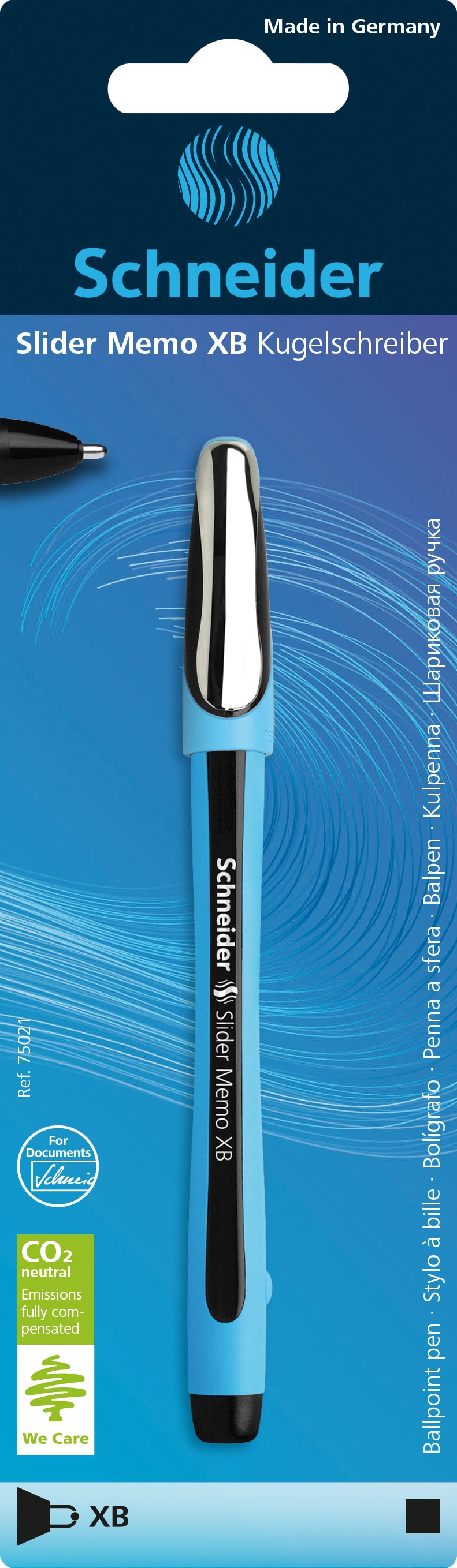 Esferográfica Preta Slider Memo XB Schneider 1