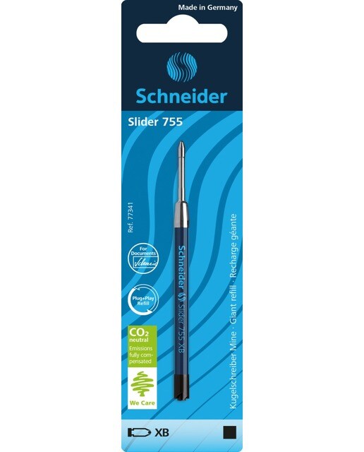 Imagem 0 de Recarga Preto de Esferográfica Schneider  Slider 755 XB