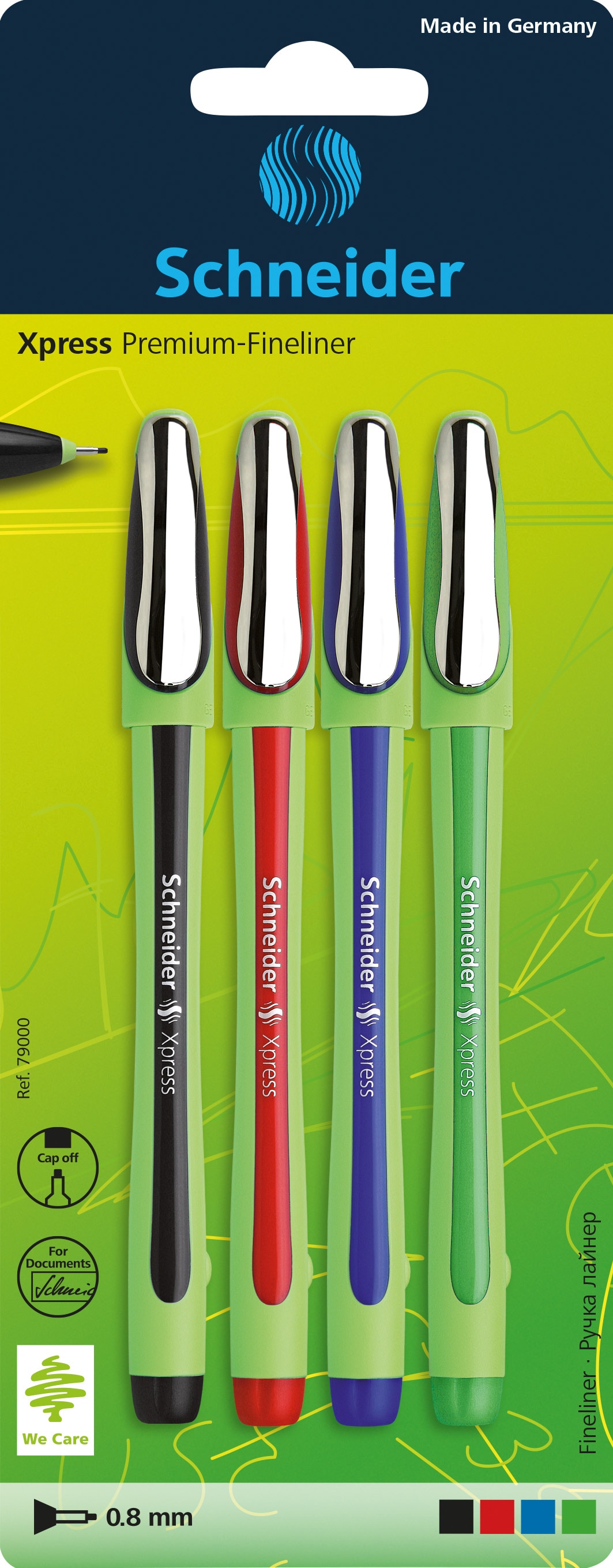 Imagem 0 de Conjunto de Canetas Fineliner Xpress-Premium Sortidas 4 Unidades Schneider