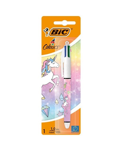 Imagem 0 de Esferográfica retrátil Unicórnio 4 cores BIC