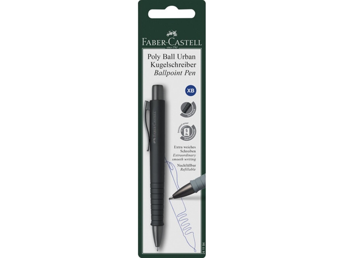 Caneta Faber-Castell Polyball Urban XB em blister 2