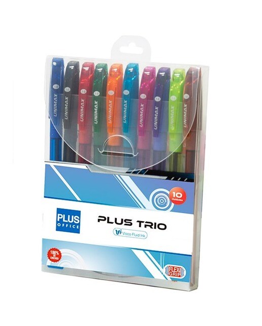 Ballpoint Plus Trio Blister 10 Unidades Sortidas 1