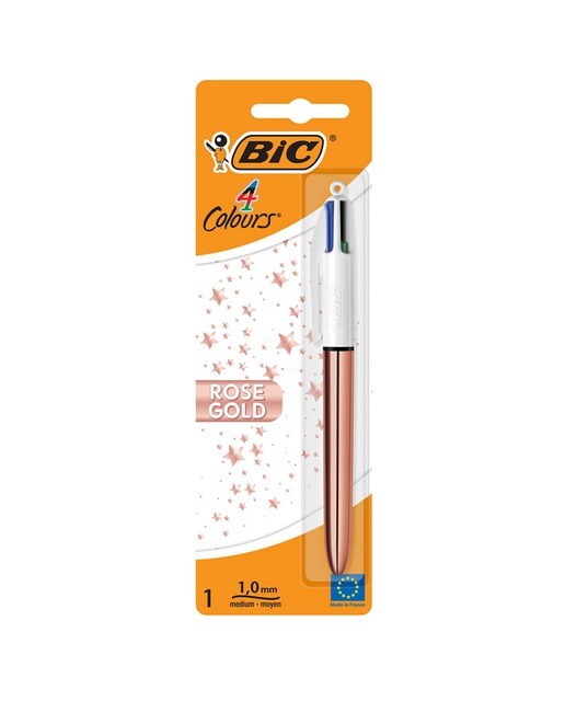 Esferográfica Retrátil 4 Colours Rose Gold Bic 1