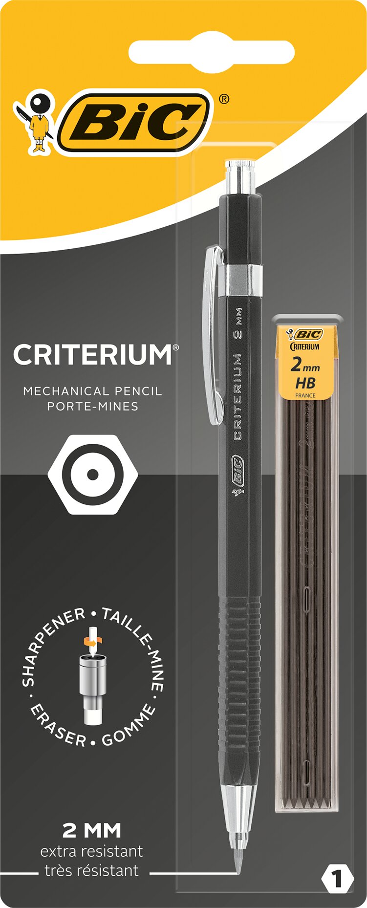 Imagem 0 de Pack de 1 lapiseira Criterium Ponta de 2 mm com 6 recargas