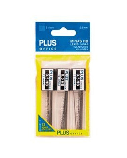 Imagem 0 de Blister de Minas Plus Office 0,5mm, 3 Unidades