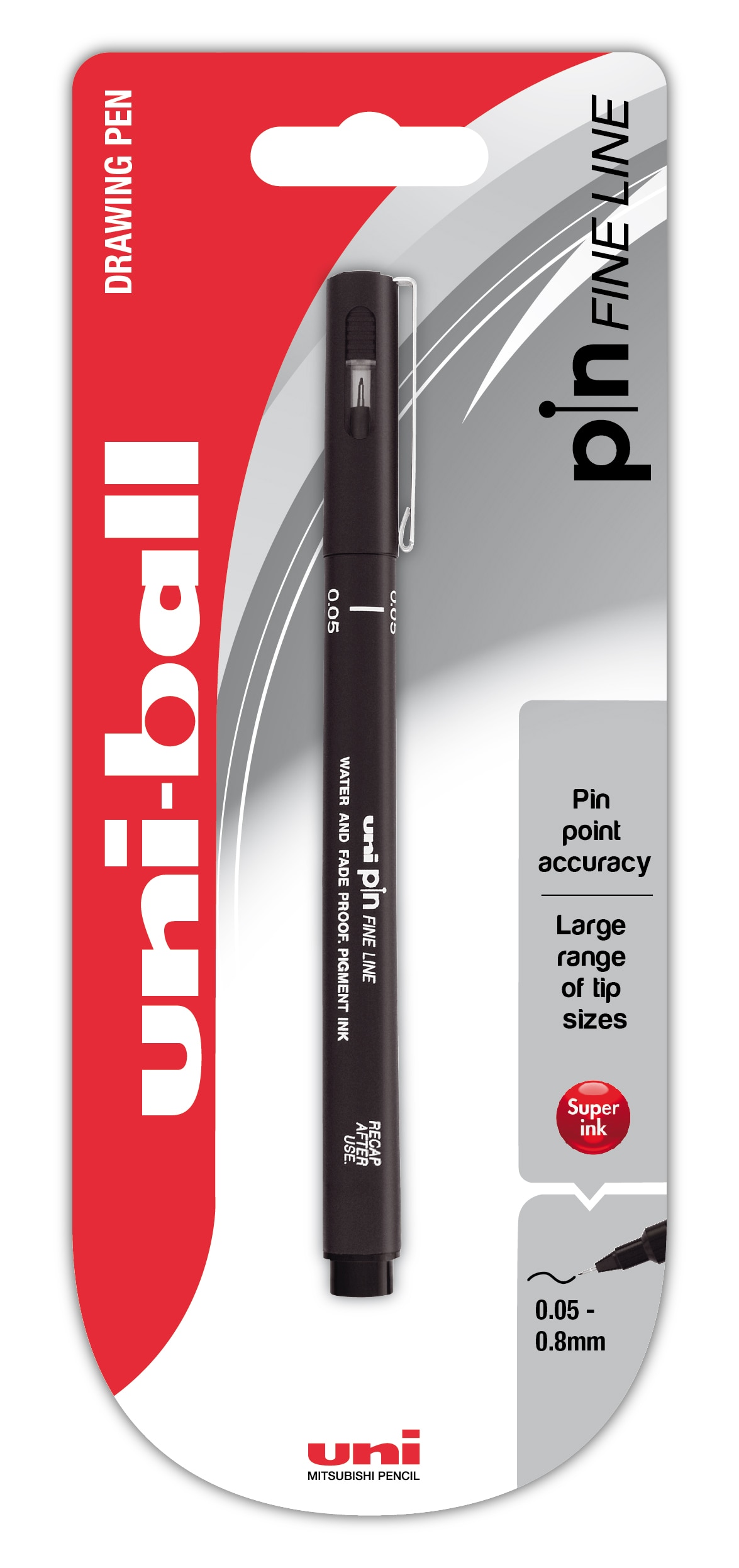 Marcador Pin Fine Line Uni-Ball 1