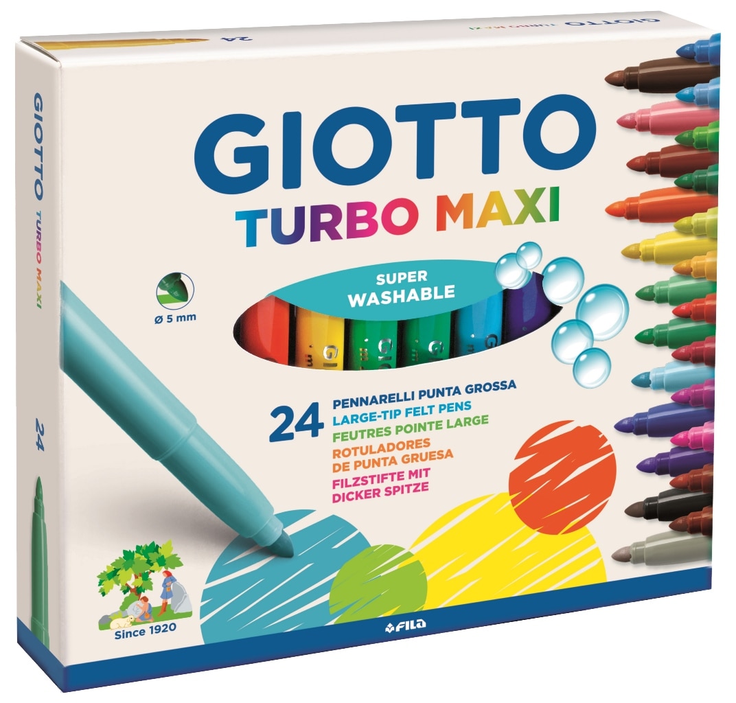 Imagem 0 de Marcadores Giotto Turbo Maxi Caixa 24 unidades