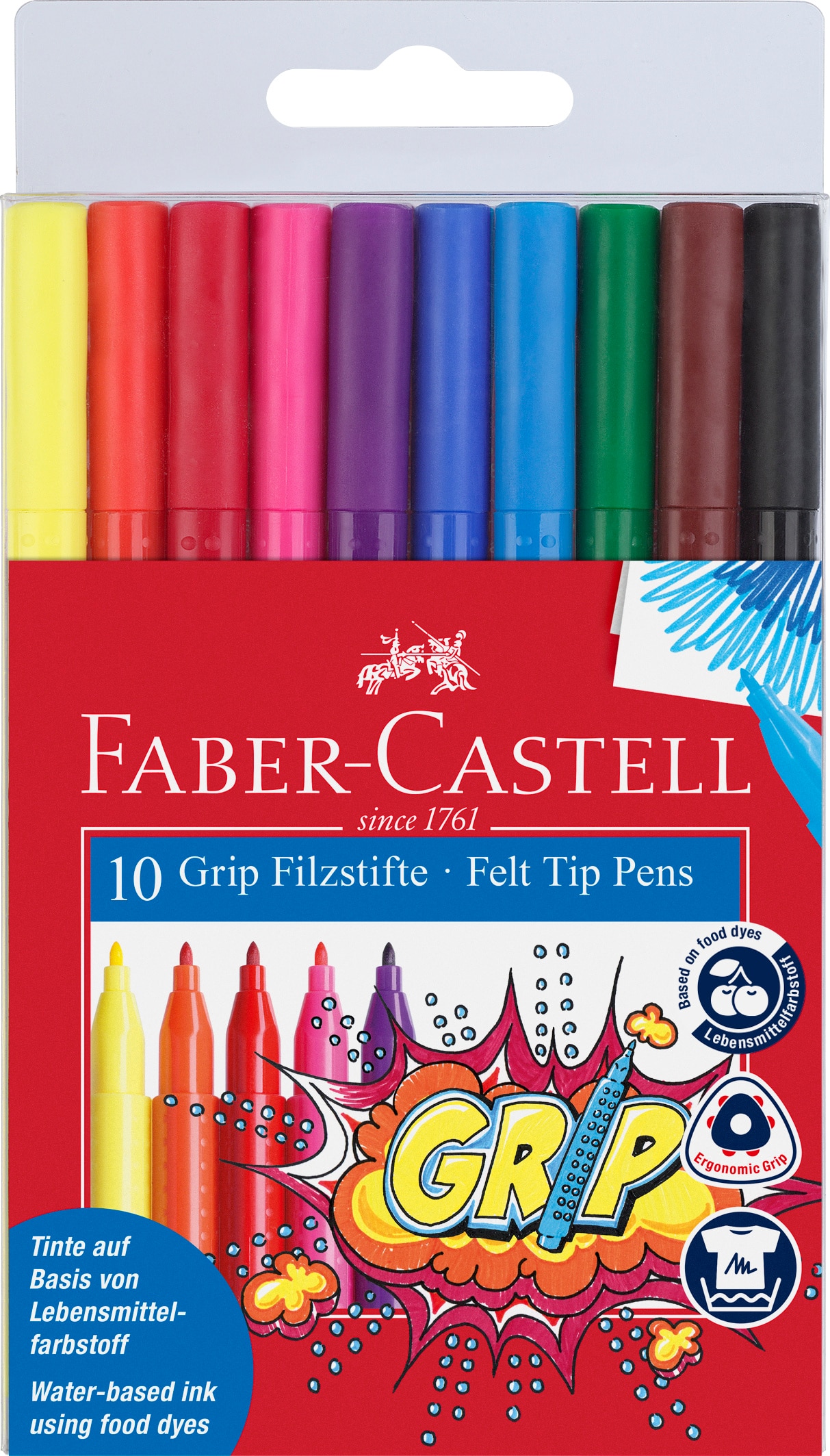Imagem 0 de Blister 10 Canetas de Feltro Faber Castell