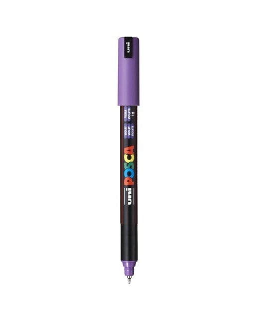 Marcador de Pintura Base Uni Posca de Água 0,4 Mm Violeta Violeta-1