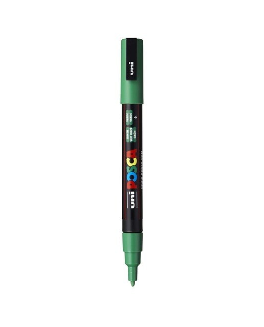 Imagem 0 de Marcador de Pintura Base Uni Posca de Água 0,9-1,3 Mm Verde