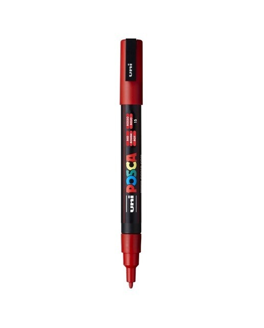 Imagem 0 de Marcador de Pintura Base Uni Posca de Água 0,9-1,3 Mm Vermelho