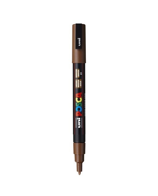 Marcador de Pintura Base Uni Posca de Água 0,9-1,3 Mm Castanho Castanho-1