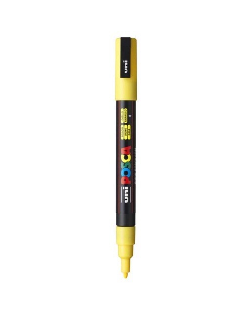 Imagem 0 de Marcador de Pintura Base Uni Posca de Água 0,9-1,3 Mm Amarelo
