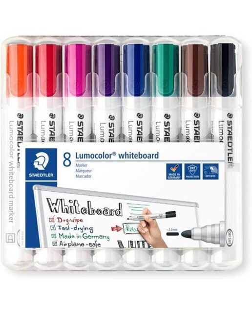 8 Marcadores Staedtler Lumocolor de Quadro Branco 1