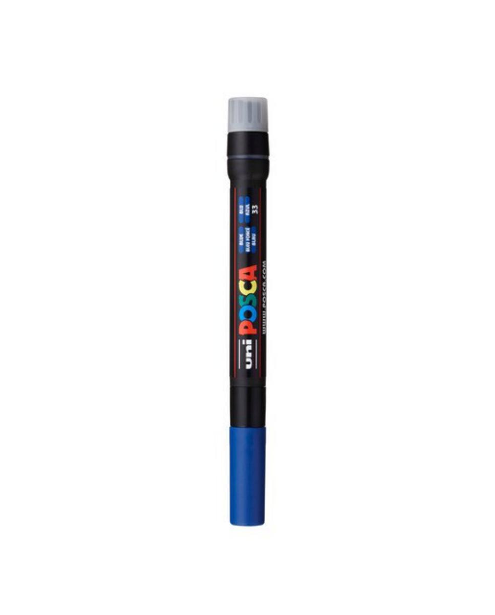 Imagem 0 de Uni Posca Marcador de Pintura Base de Água Ponta de Pincel Azul