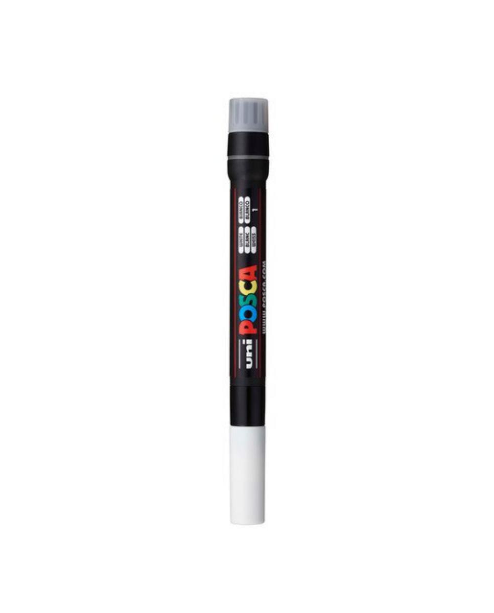 Imagem 0 de Uni Posca Marcador de Pintura Base de Água Ponta de Pincel Branco