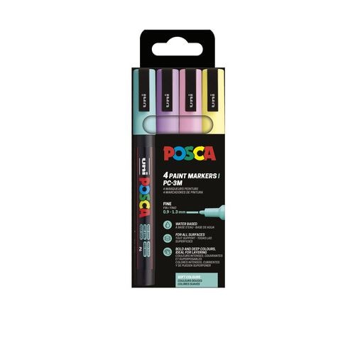 Imagem 0 de Marcador Posca PC-3M Soft - Pack 4 Unidades