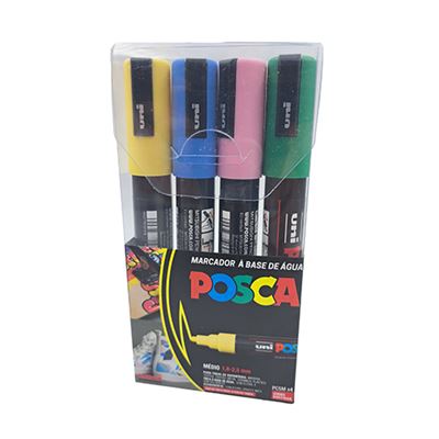 Imagem 0 de Marcador Posca PC-5M - 4 Unidades
