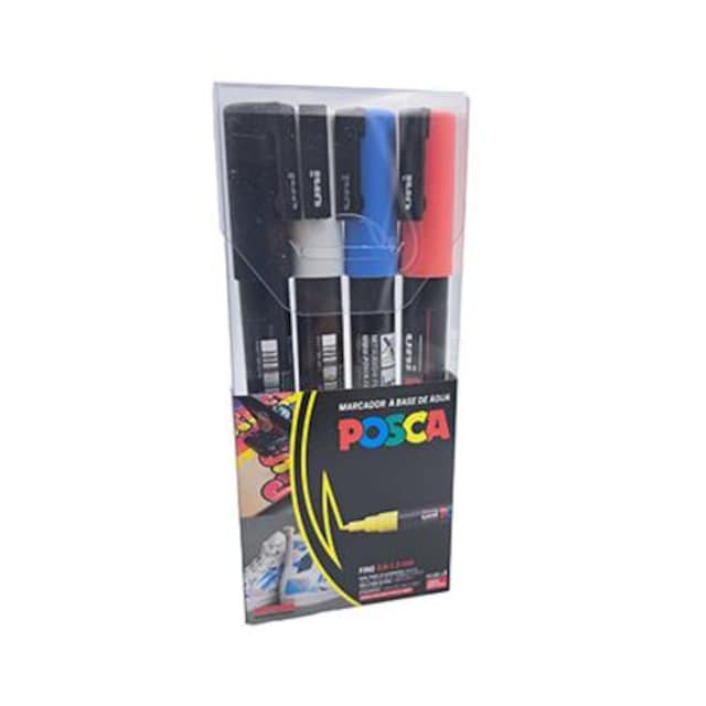 Imagem 0 de Marcador Posca PC-3M - 4 Unidades