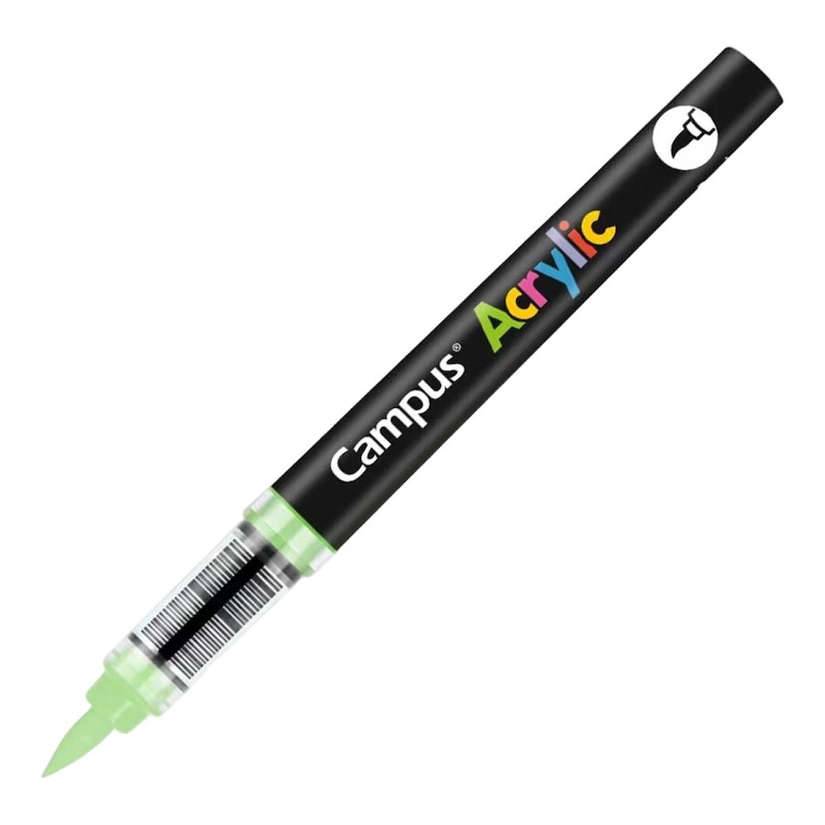 Imagem 0 de Caneta Acrílica com Ponta de Pincel Campus Acrylic Verde Claro