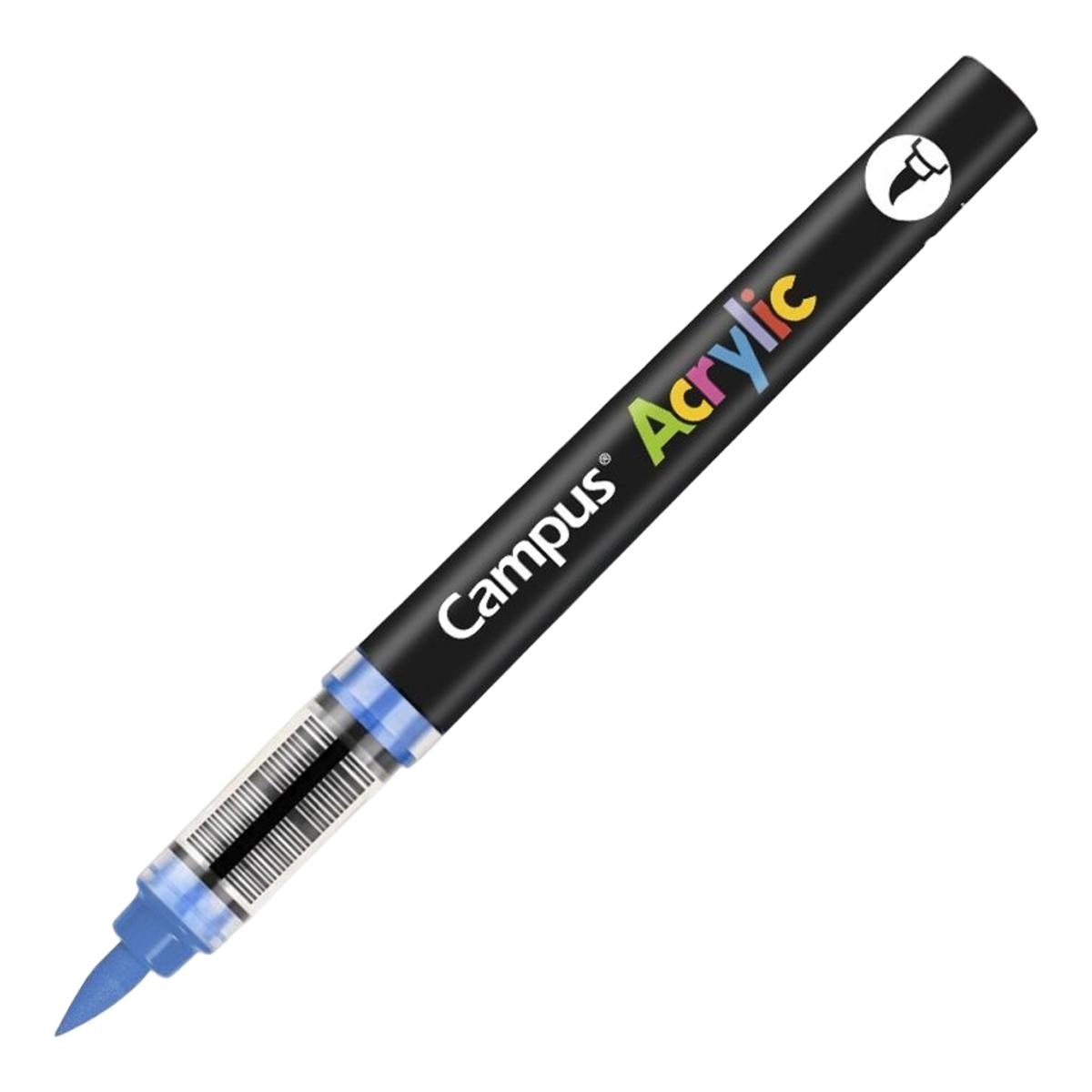 Caneta acrílica com Ponta de Pincel Campus Acrylic Azul Médio Azul-médio-1