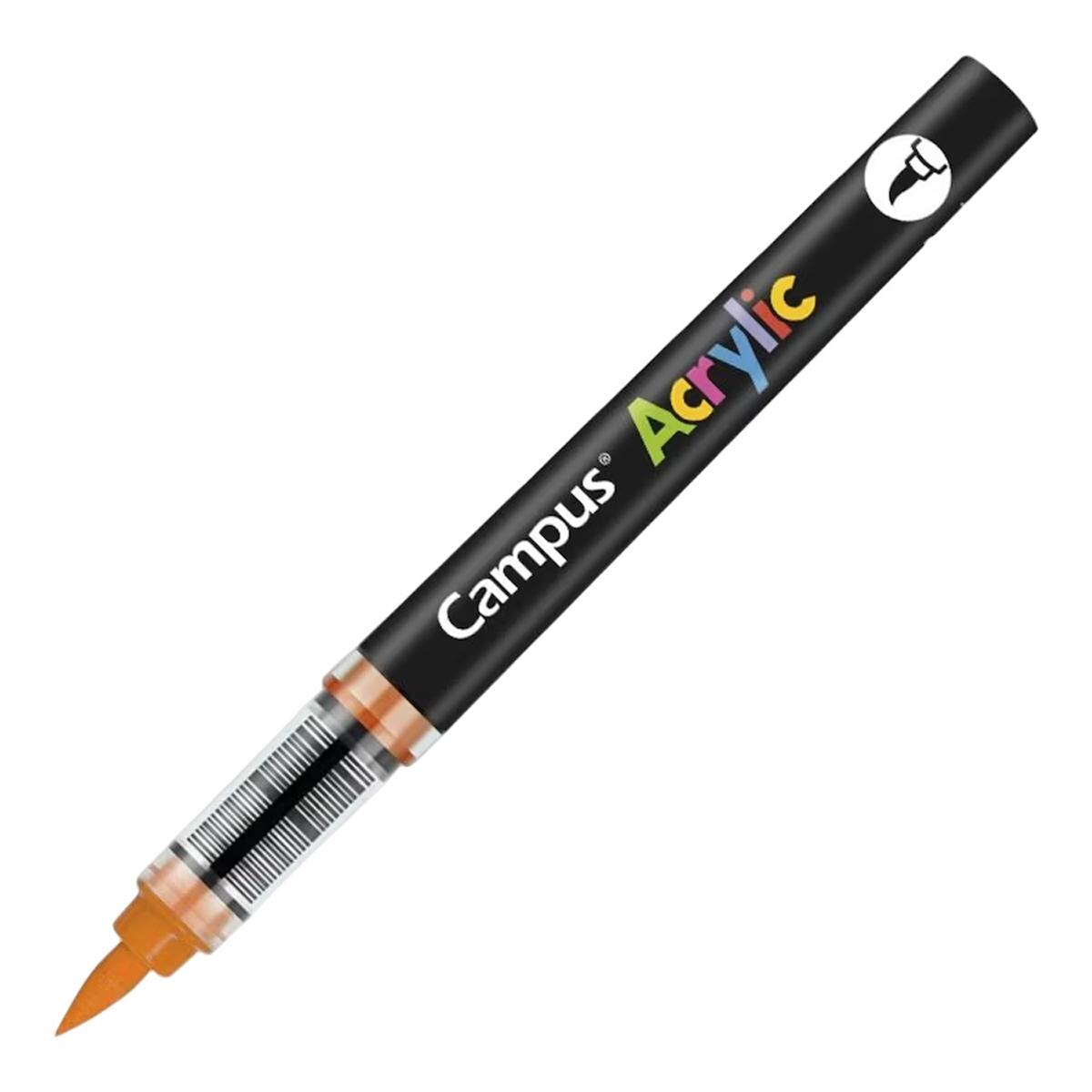 Imagem 0 de Marcador Acrílico com Ponta de Pincel Campus Acrylic Laranja
