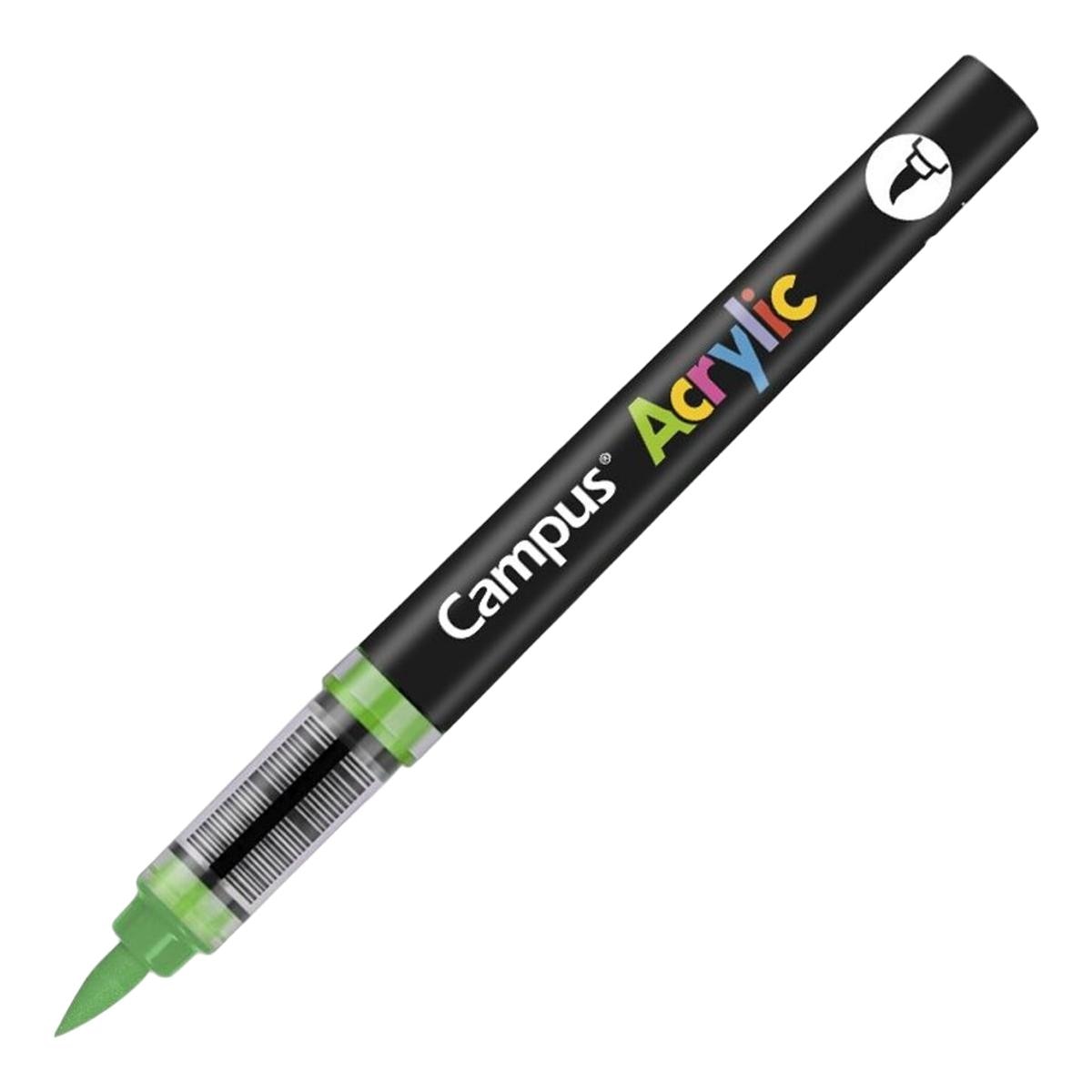 Imagem 0 de Marcador Acrílico Ponta Pincel Campus Acrylic Verde Médio