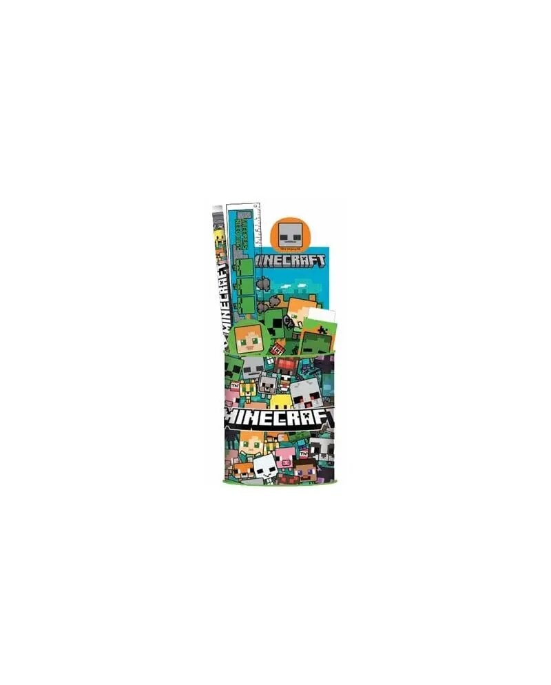 Imagem 0 de Minecraft Conjunto de Papelaria + Porta lápis - 7 unidades