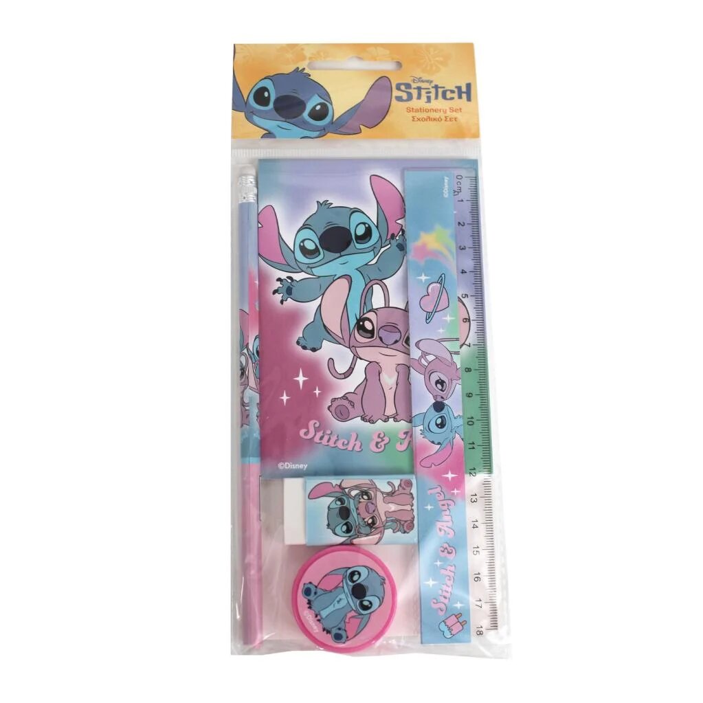 Imagem 0 de Conjunto de artigos de papelaria Lilo & Stitch - 5 peças