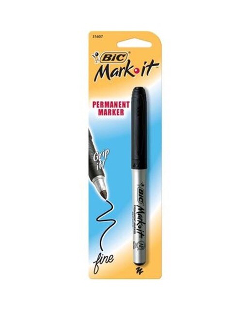 Caneta de Feltro Mark It Ultra Fina - Preto 1