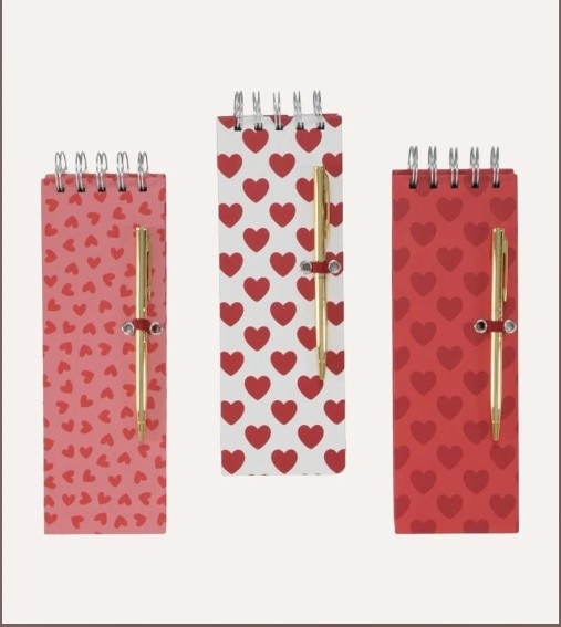 Imagem 0 de Bloco de Corações com Caneta. Artigo Sortido,Envio Aleatório.