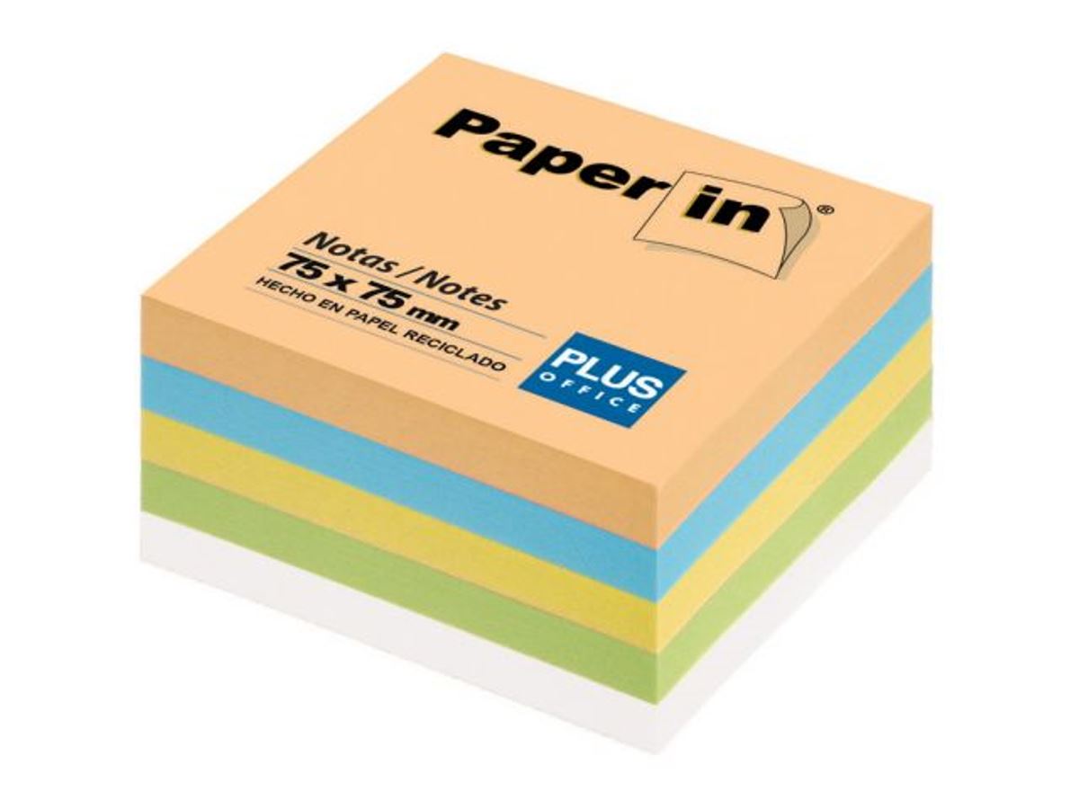 Bloco de Notas Adesivas PLUS Pastel 300 Folhas Multicolor-1