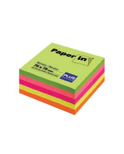 Cubo Notas Aderentes 75x75 - Néon Multicolor-1