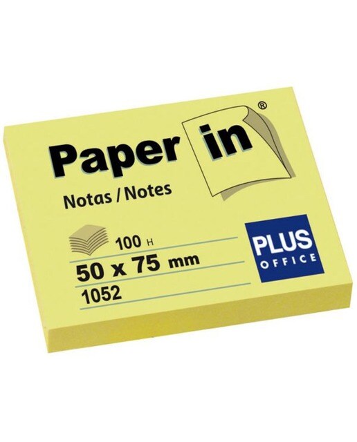 Notas Aderentes 50X75 100 Folhas Amarelo 1