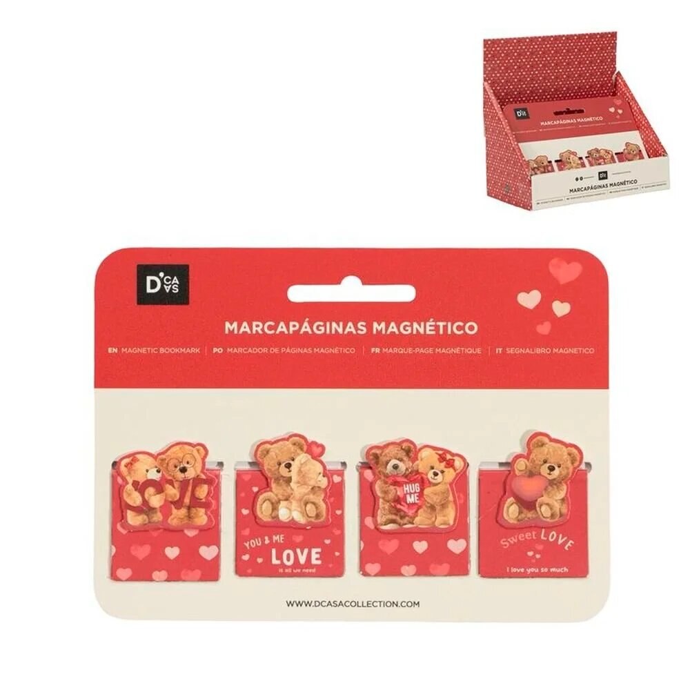 Imagem 0 de Conjunto 4 Marcadores de Página Mágnético Amor