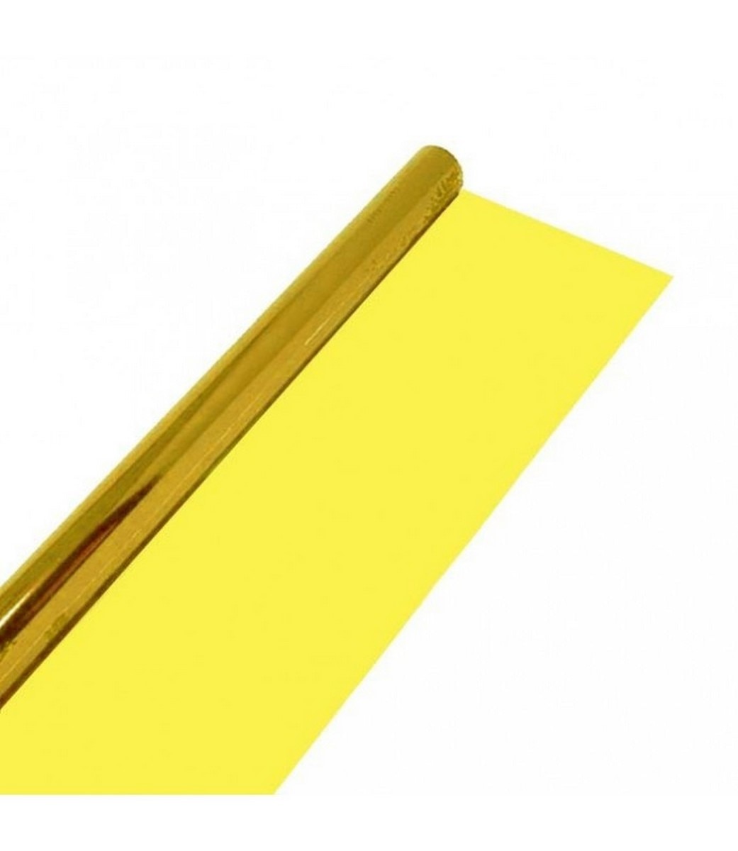 Imagem 0 de Rolo de papel celofane transparente amarelo continuo 0,70 x 10 m
