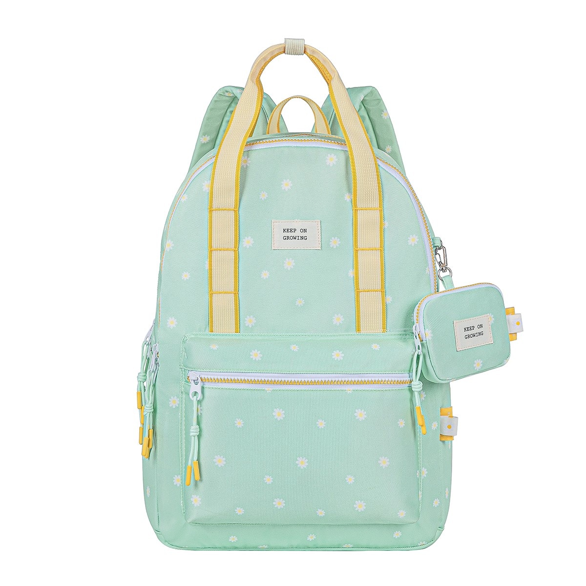 Imagem 0 de Mochila escolar Daisy Keep on growing mint
