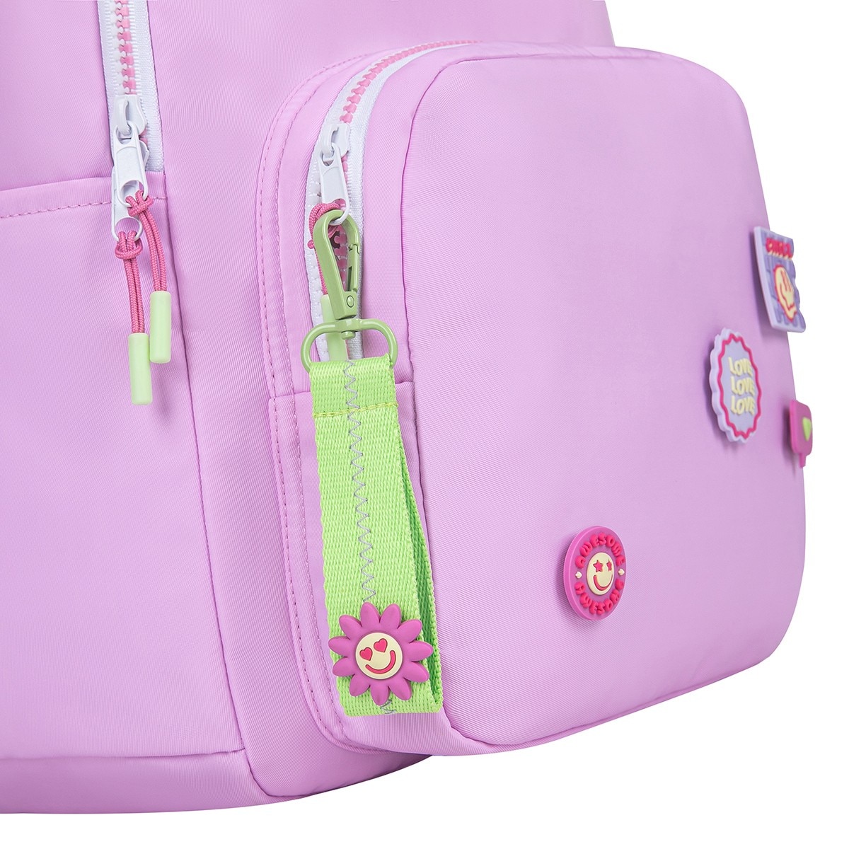 Mochila escolar Stay groovy smile more 3