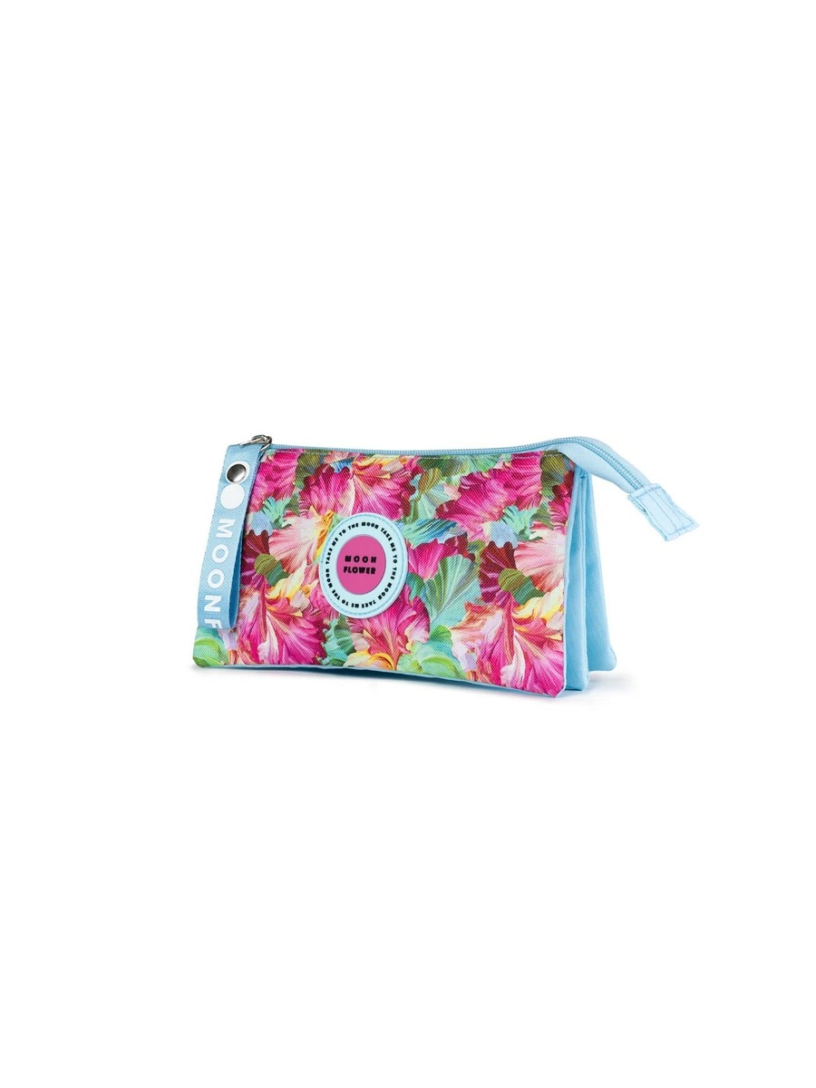 Bolsa Retangular Tripla Tropical Flowers Teen Moonflower Ambar 2