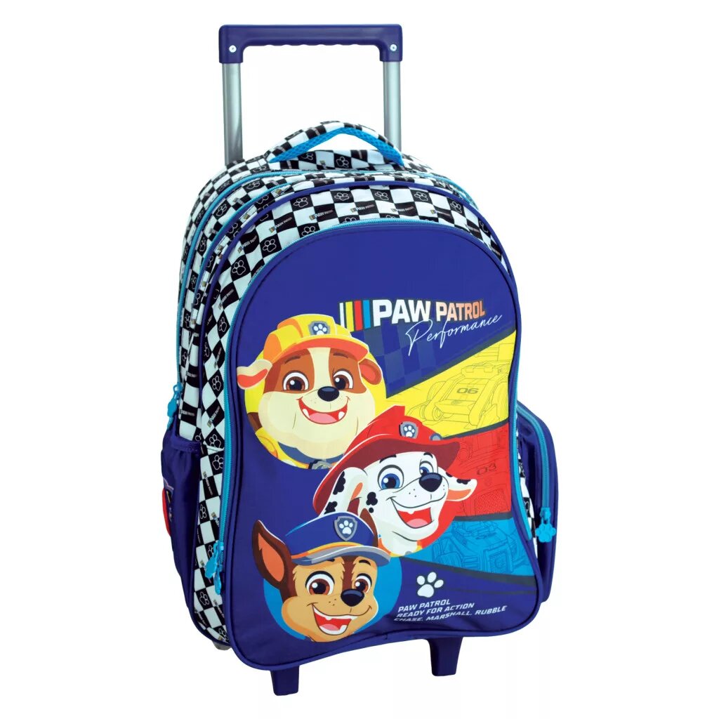 Imagem 0 de Mochila Escolar com Rodas Paw Patrol Racing, 46 cm