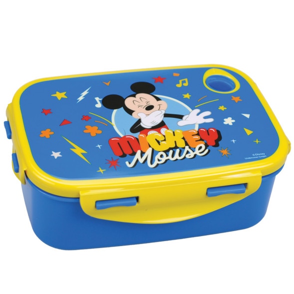 Imagem 0 de Caixa de lanches do Mickey Mouse, azul, 17 cm com Válvula