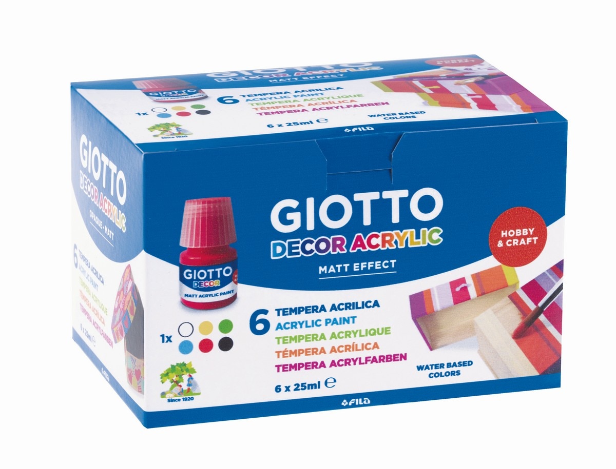 Caixa de guaches de 6 cores 25 ml 1