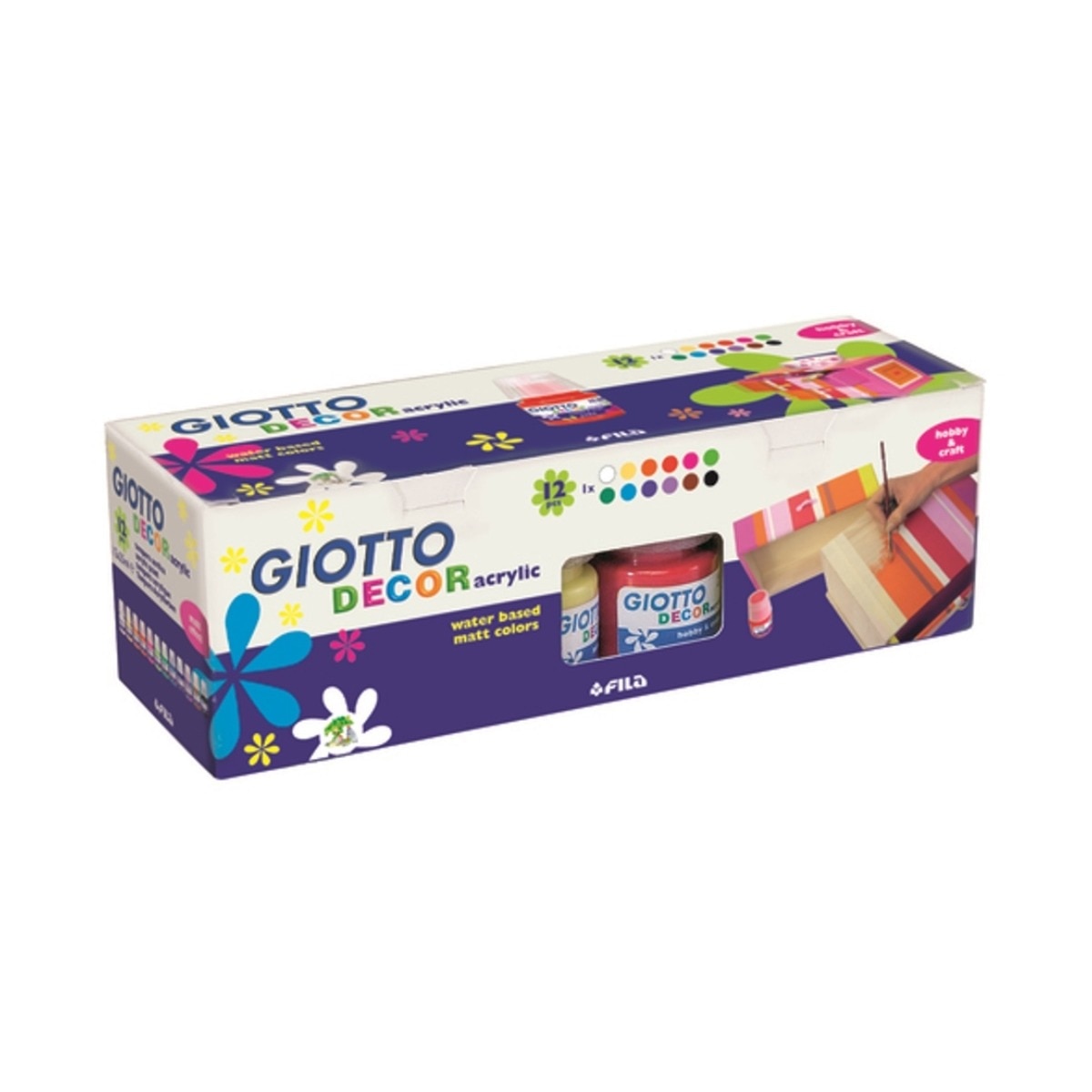 Guaches Acrílico 12 x 25 ml Giotto 1