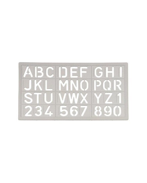 Imagem 0 de Escantilhão de Plástico Letras e Números 20mm