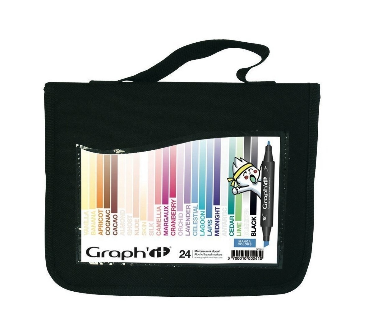 Conjunto de 24 Marcadores Manga GRAPH'IT 1