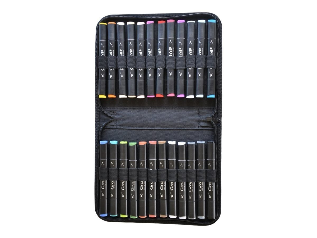 Conjunto de 24 Marcadores Manga GRAPH'IT 2